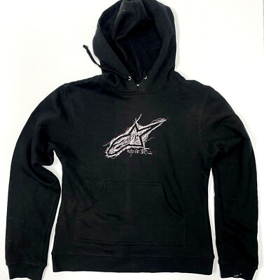 #ad Alpinestars Embroided Logo Fleece Black Pullover Alpine Stars Fleece $7.59