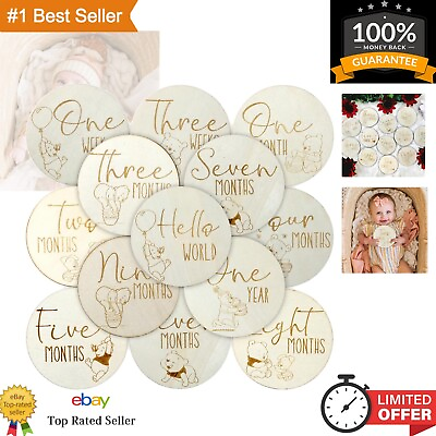 #ad 16PCS Baby Monthly Milestone Marker Discs Perfect Baby Shower amp; Nursery Gift $24.99