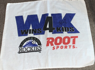 #ad Troy Tulowitzki Colorado Rockies Autographed Win4Kids Towel $99.99