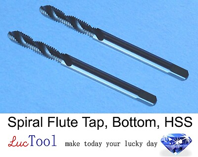 #ad 2 PC of 3 48 UNC Spiral Flute Tap Bottom GH2 Limit 2 Flute HSS Uncoated #3 48 $13.99