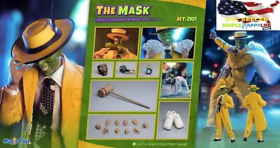 #ad MAGIC TOYS The Mask 1 12 SCALE Jim Carrey Figure Collectible Doll MT 2101 ❶USA❶ $121.59
