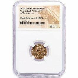 #ad Roman AE of Valentinian I AD364 375 NGC LG Roman Coin Slab $39.99