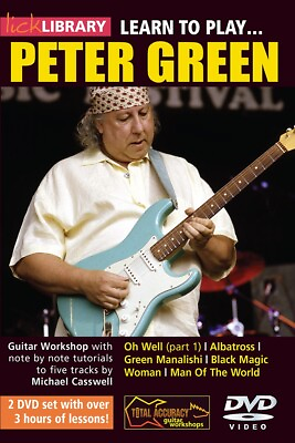 #ad Lick Library LEARN TO PLAY PETER GREEN British Blues Guitar Lessons 2 Video DVDs $24.95