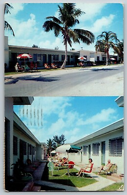 #ad Miami Beach Florida Blair Villas Vintage Postcard Posted $4.39