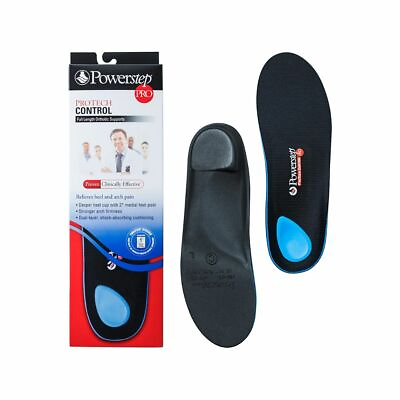 #ad Powerstep Protech Control Full Length Insoles Extra Heel Support Many Sizes $59.50