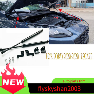 #ad Black Front Engine Hood Shock Strut Damper Lifter Kit For Ford 2020 2020 Escape $58.12