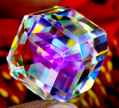 #ad GIE Certified 133.35 Ct Natural Cube Rainbow Color Mystic Topaz Loose Gemstone $26.85
