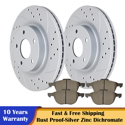 #ad 278mm Front Brake Disc Rotors and Pads for Focus C Max Ford Focus Volvo S40 Kits $90.76
