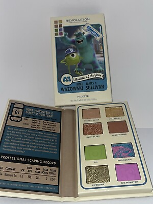 #ad Revolution x Monsters Inc University Mike amp; Sulley Scare Card Shadow Palette NEW $10.99