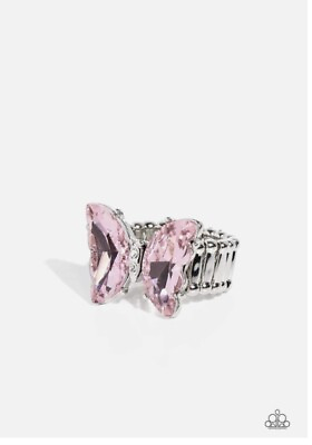 #ad Paparazzi Lazy Afternoon Pink Ring Butterfly Ring $7.99