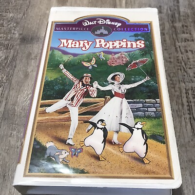 #ad Vintage VHS Mary Poppins Disney Masterpiece Collection Clamshell Rare $12.50