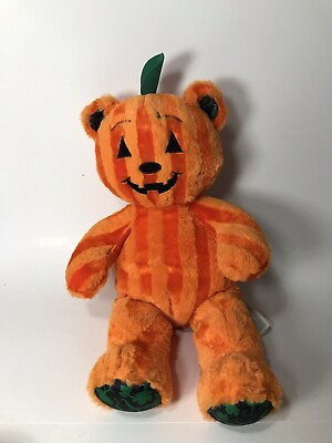 #ad Build A Bear Halloween Jack O Lantern orange Pumpkin Bear Plush 2016 $23.00