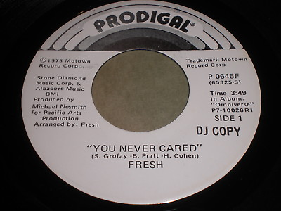 #ad Fresh: You Never Cared same 45 Prodigal $10.79