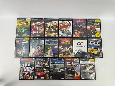 #ad PlayStation 2 Lot Of 17 Juiced SRS Star Wars Burnout 3 Midnight Club 2 3 DT Race $134.99