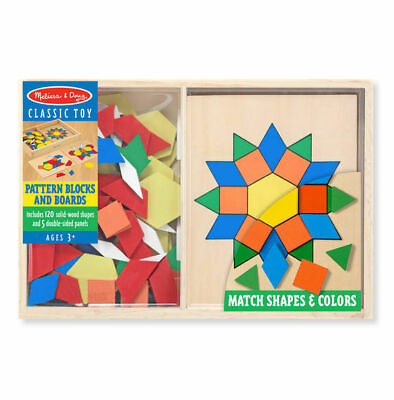 #ad Melissa amp; Doug Pattern Blocks and Boards Learning Toy $15.00