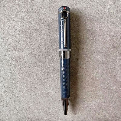 #ad Luxury Great Writers Doyle Series BlueGrey Clip 0.7mm nib Ballpoint Pen $25.92