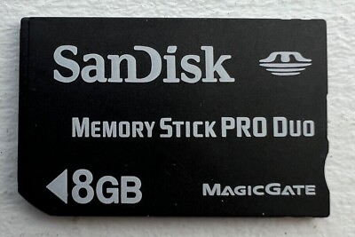 #ad SanDisk 8GB Memory Stick Pro Duo Magic Gate Memory card Black $12.95
