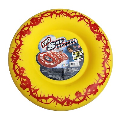 #ad Pro Sky Bouncer Frisbee Toy Jakks Pacific Maui Toys 2015 Yellow Red New Rare $49.95