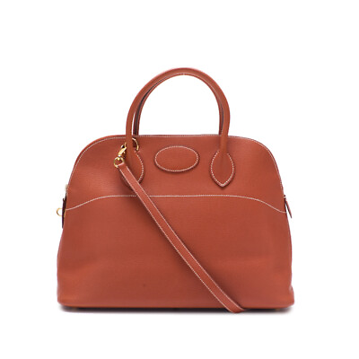 #ad Hermes Bolide 35 Handbag Ardenne Brique Gold Metal Fittings $4121.71