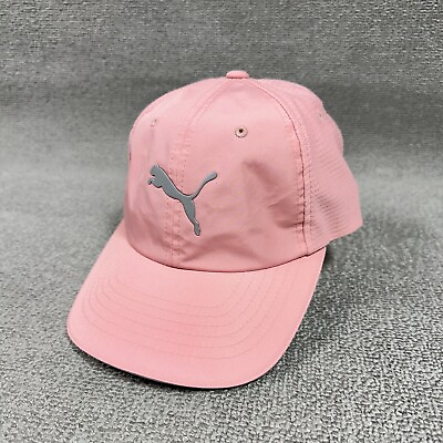 #ad Puma Golf Hat Cap Adult Strapback Pink Performance Logo Golfing Tennis EUC Mens $9.76