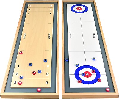 #ad GoSports Shuffleboard and Curling 2 in 1 Board Games $26.01