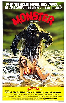 #ad Humanoids From The Deep movie poster a 11 x 17 inches AKA MONSTER $13.96