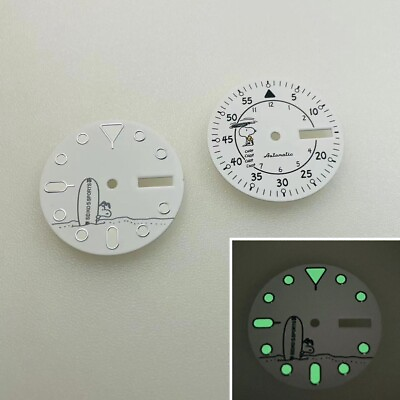 #ad New 28.5mm Watch Repair Replacement Luminous Dial Face For NH36 Movement $12.10