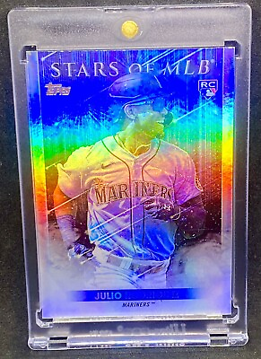 #ad Julio Rodriguez REFRACTOR ROOKIE CARD 2022 TOPPS ROOKIE MARINERS INVESTMENT $29.99