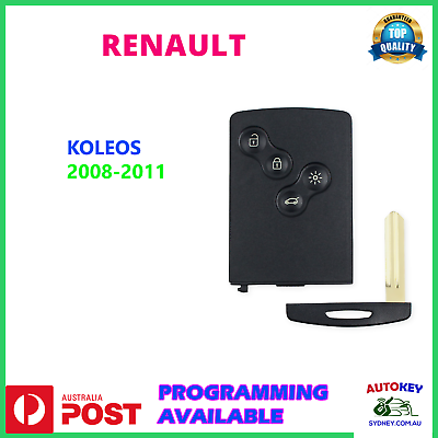 #ad Suits Renault Koleos Card Key Remote 2009 2010 2011 2012 2013 2014 2015 AU $76.00