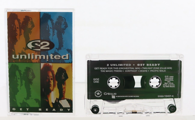 #ad 2 Unlimited Get Ready Cassette Tape album 1990s Ramp;B Hip Hop $2.95
