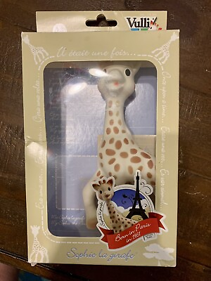 #ad Vulli Sophie the Giraffe La Baby Teether Natural Rubber Pacifier Squeaker NEW $20.00