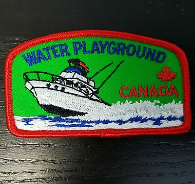 #ad PATCH Canada Water Playground Badge Canadian Yacht Motorboat Maple Leaf C $29.94