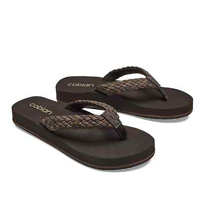 #ad Women Cobian Braided Bounce Flipflop BRB10 201 Chocolate 100% Authentic New $49.99