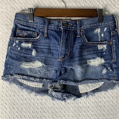 #ad Hollister Shorts Womens Size 3 W26 Cut Off Denim $10.00