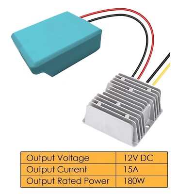 #ad 180W DC 18V to 12V Step Down Voltage Regulator Converter For Makita 18v Battery $19.19