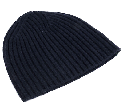 #ad SHEEP WOOL Ribbed Knit Beanie MEN WOMEN Classic Winter Hat Warm Hat BLACK $29.97
