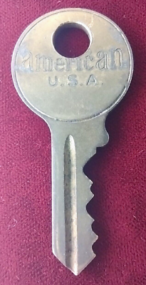 #ad Vintage Key American USA 3371 Brass Appx 1 7 8” Desk Cabinet Box CHOOSE QUANTITY $8.99