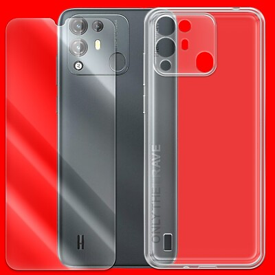 #ad Brand NEW 9H Tempered Glass Screen Protector Soft TPU Case for Blackview A55 Pro $25.41