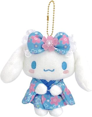 #ad Sanrio Cinnamoroll Plush Mascot Ball Chain Sakura Kimono June 2023 $19.98