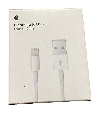 #ad GENUINE Apple MD819AM A Lightning to USB Charging Cable 2m $12.79