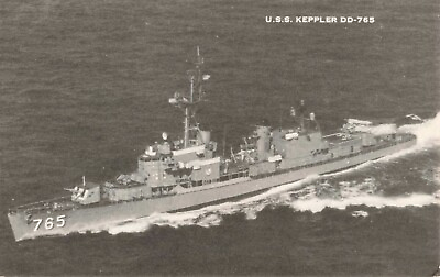 #ad Newport RI Rhode Island USS Keppler Destroyer DD 765 US Navy Vintage Postcard $6.39