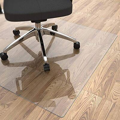 #ad Office Chair Mat For Hardwood Floor 48quot;—36quot; Clear Office Floor Mat Computerdesk $37.20