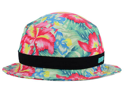 #ad Official Brand Resort Hawaiian Floral Bucket Style Fishing Cap Buckit Hat $18.99
