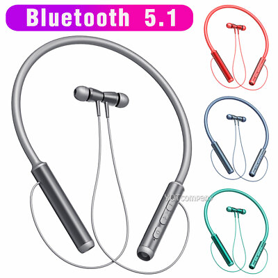 #ad Wireless Bluetooth Neckband Headsets Sport Earphones For Samsung S23 S22 S21 S20 $18.99