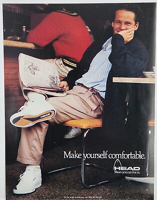 #ad 1989 Head Shoes Make Yourself Comfortable Vintage Print Ad $10.88