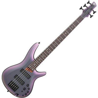 #ad Ibanez SR505E BAB Standard 5 String Electric Bass Guitar Black Aurora Burst $749.99