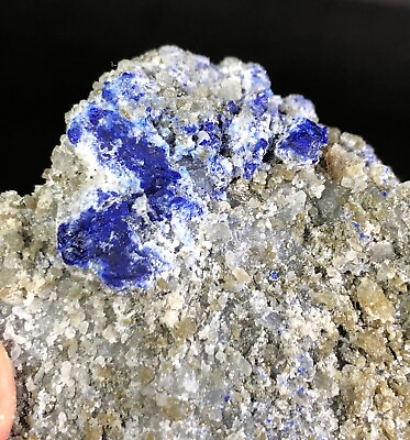 #ad 102 GM Natural Lazurite Royal Blue with Pyrite amp; Matrix Crystal decor Specimen $11.99
