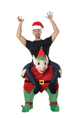#ad Carry Me Elf Adult Costume Mens Riding Rider Christmas Holiday Funny $49.99