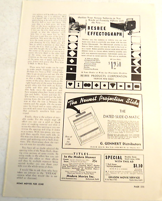 #ad 1939 Print Ad Besbee Effectograph Outline Your screen Subjects in New Kinds $13.19