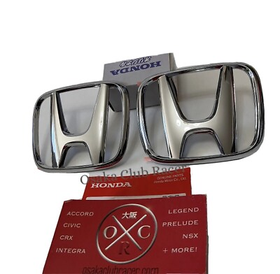 #ad Genuine OEM 02 09 Honda S2000 Front amp; Rear Emblem Set Badges AP1 AP2 NEW 03 04 $57.77